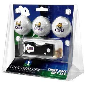    LSU 3 Ball Gift Pack with Spring Action Tool: Sports & Outdoors