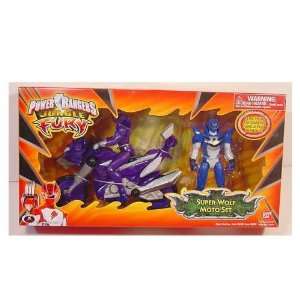   Power Rangers Jungle Fury   Super Wolf Moto Ranger Set: Toys & Games