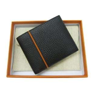   Hermes Man Wallet Genuine Leather Top Quality Black