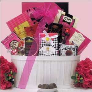 Sweet & Trendy Valentines Day Chocolate & Sweets Gift Basket  