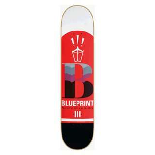  BLUEPRINT CAPITAL RED/WHITE DECK  7.75: Sports & Outdoors