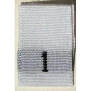  100 pcs WOVEN WHITE CLOTHING LABELS   SIZE 1 Arts, Crafts 