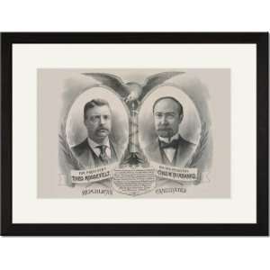  Black Framed/Matted Print 17x23, Republican Candidates 