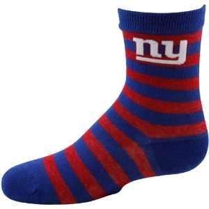   Giants Preschool Royal Blue Red Striped Rugby Socks: Sports & Outdoors