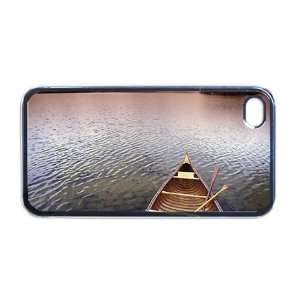  Kayak lake scenic photo Apple RUBBER iPhone 4 or 4s Case 