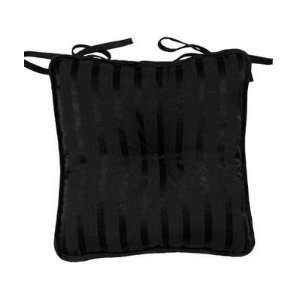  Domino   Black Chair Pads Chairpad   17x17
