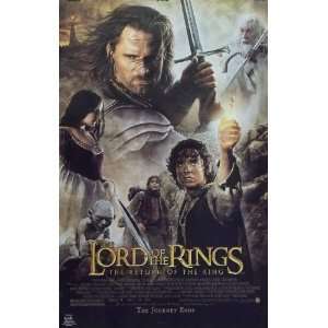  Lord Of The Rings 23x35 Return King Cast Movie Poster 2003 