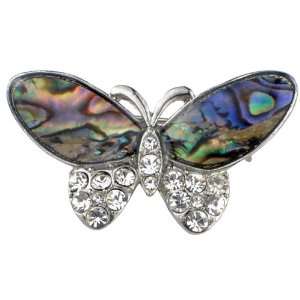    Shells Wing Butterfly Pins Austrian Crystal Pin Brooch: Jewelry