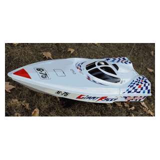   550 Electric Racing Motors Speed Boat White Version: Toys & Games