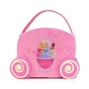  Disney Princess Plush Pink Basket Tiana Cinderella Aurora 
