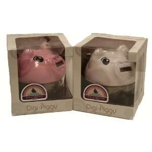  The Digi Piggy Digital Coin Counting Bank   2 Pack (1 Pink 