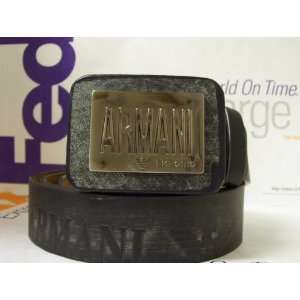   Belt Buckle with Leather Belt/strap By Armani