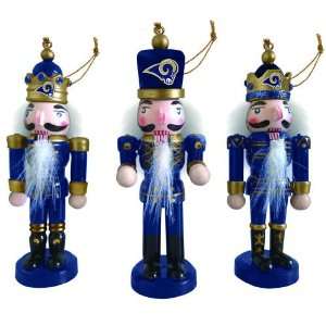   NFL St. Louis Rams Nutcracker Christmas Ornaments 4 Home & Kitchen