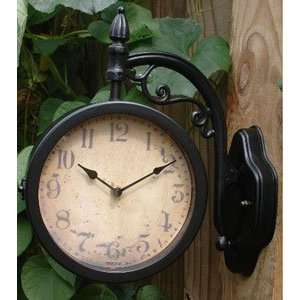    Durocraft Two Sided Hanging Wall Swivel Clock