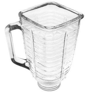 cup glass square top blender jar, fits Oster & Osterizer.