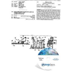 NEW Patent CD for LIQUID PROCESSING OF DISCRETE ARTICLES 
