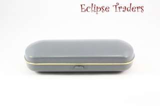 Clamshell Hard Sunglass Case Grey Front
