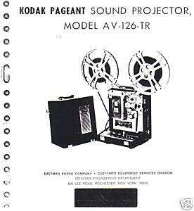 Kodak AV 126 TR Movie Projector Service manual  