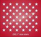 Patriotic Star STENCIL (50) 1Stars Proud American Liberty Flag USA 