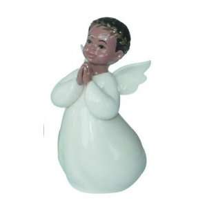  Fine Porcelain Praying African Angel Boy Figurine: Home 