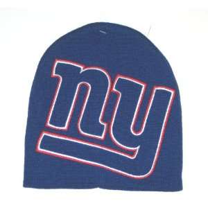  New York Giants NFL Team Apparel Large Logo Blue Knit 