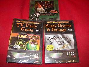 Two Scary Halloween DVDs &1 CD All NIB! Very Scary Fun  