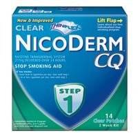 16. NICODERM CQ STEP 1 14 CLEAR PATCHES EXP DATE BETWEEN 12/11  02 