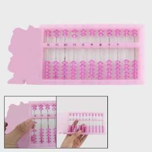   Child Clear Pink Plastic Chinese Abacus Education Toy: Toys & Games