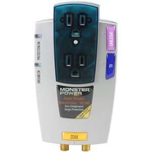  Monster Home Theatre Power Ctr 2 Outlets 1 Coax Clean Power 