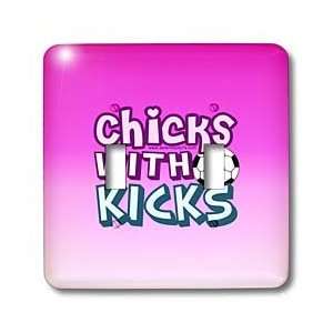  Deniska Designs Soccer   Chicks with Kicks on Pink   Light 