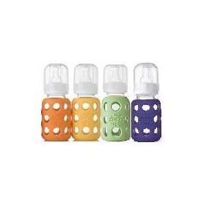  Lifefactory Glass Baby Bottles 4 Pack (4 oz. in Neutral 
