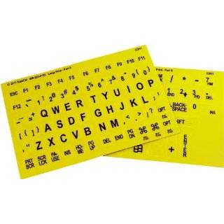   Blind and Visually Impaired (Black Letters on Yellow Background