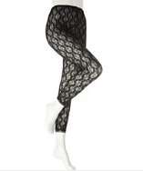 Only Hearts black stretch floral lace leggings style# 315864701