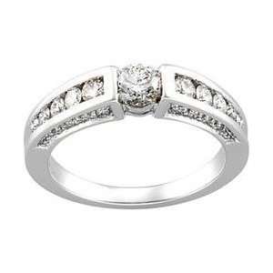  14k White Gold Diamond Bridal Engagement Ring Everything 