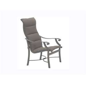   Padded Sling Aluminum Arm Patio Dining Chair: Patio, Lawn & Garden