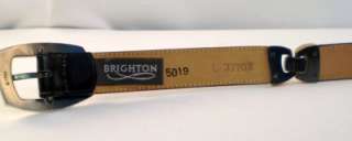 Brighton Ladies Belt L Silver and Gold tone Hardware  