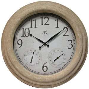    The Flagston 24 Wide Indoor Outdoor Wall Clock: Home & Kitchen