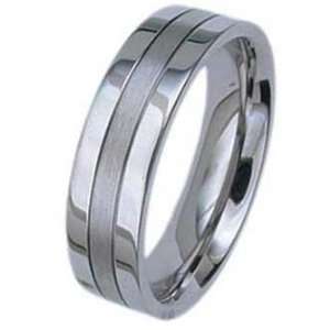  6MM Stainless Steel Ring With High Polished Edges and 