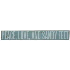  Primitives By Kathy Box Sign, Peace Love Sandy
