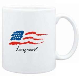  Mug White  Longmont   US Flag  Usa Cities Sports 