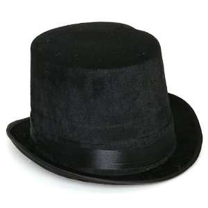 Black Velvet Felt Top Hat