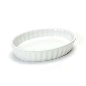    Tuxton White 6 Oz. Fluted Oval Creme Brulee   6 Home & Kitchen