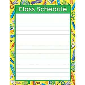   for School Class Schedule Chart, Multi Color (7680)