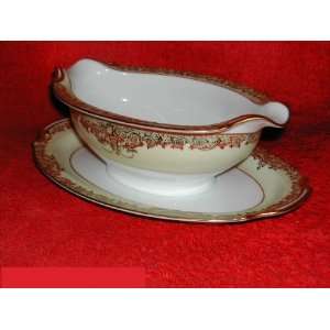  Noritake Goldcella #7267 Gravy Boat With Stand   1 Pc 