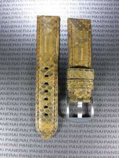stainless buckle color golden brown python skin with matching stitch