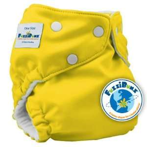  FuzziBunz One Size Cloth Diaper (Mac N Cheese Color) with 