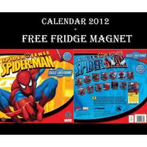  SPIDER MAN OFFICIAL CALENDAR 2012 + FREE FRIDGE MAGNET 