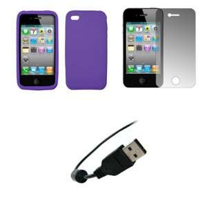   Protector + USB Data Sync Charge Cable for Apple iPhone 4: Electronics
