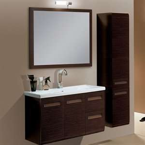   Set NG1 Glossy White Integral Bathroom Vanity: Home Improvement