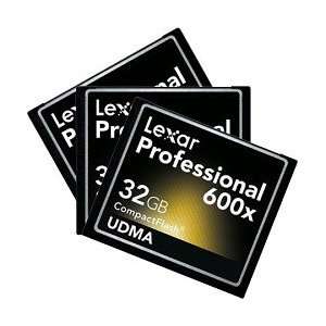  Lexar 32 GB Professional UDMA 600X CompactFlash Triple 